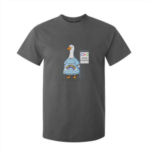 Autism Acceptance T Shirt For Kid Neurodivergent Awareness Silly Goose Support TS14 Dark Heather Print Your Wear