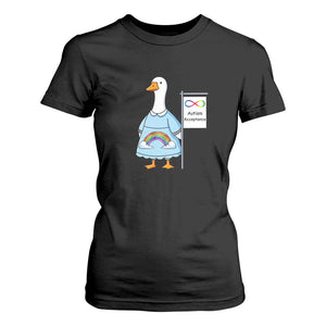 Autism Acceptance T Shirt For Women Neurodivergent Awareness Silly Goose Support TS14 Black Print Your Wear