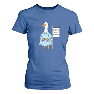 Autism Acceptance T Shirt For Women Neurodivergent Awareness Silly Goose Support TS14 Royal Blue Print Your Wear