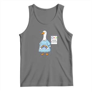 Autism Acceptance Tank Top Neurodivergent Awareness Silly Goose Support TS14 Black Heather Print Your Wear