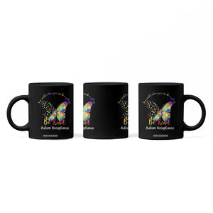 Autism Acceptance Coffee Mug In A World Where You Can Be Anything Be Kind Butterfly Puzzle TS14 Print Your Wear