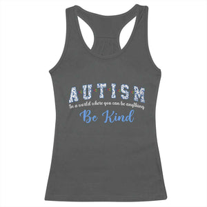 Autism Awareness Racerback Tank Top Neurodivergent Pride Infinity Symbol Support TS14 Dark Heather Print Your Wear