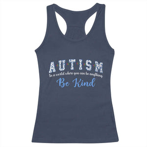 Autism Awareness Racerback Tank Top Neurodivergent Pride Infinity Symbol Support TS14 Navy Print Your Wear