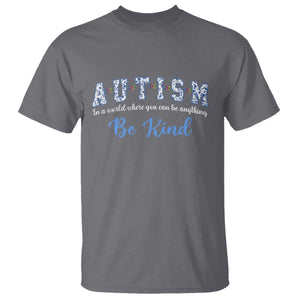 Autism Awareness T Shirt Neurodivergent Pride Infinity Symbol Support TS14 Charcoal Print Your Wear