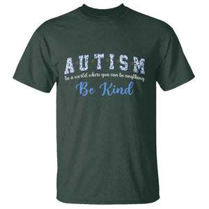 Autism Awareness T Shirt Neurodivergent Pride Infinity Symbol Support TS14 Dark Forest Green Print Your Wear