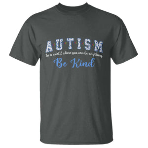 Autism Awareness T Shirt Neurodivergent Pride Infinity Symbol Support TS14 Dark Heather Print Your Wear