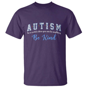 Autism Awareness T Shirt Neurodivergent Pride Infinity Symbol Support TS14 Purple Print Your Wear