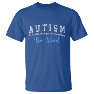 Autism Awareness T Shirt Neurodivergent Pride Infinity Symbol Support TS14 Royal Blue Print Your Wear