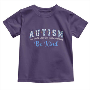 Autism Awareness Toddler T Shirt Neurodivergent Pride Infinity Symbol Support TS14 Purple Print Your Wear