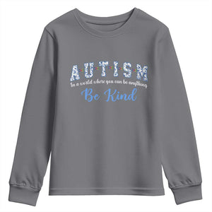 Autism Awareness Youth Sweatshirt Neurodivergent Pride Infinity Symbol Support TS14 Charcoal Print Your Wear