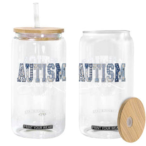 Autism Acceptance Glass Can In A World Where You Can Be Anything Be Kind TS14 Print Your Wear