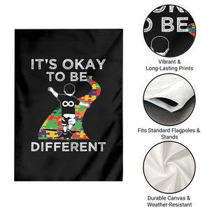 Autism Acceptance Garden Flag It's Okay To Be Different TS14 Print Your Wear