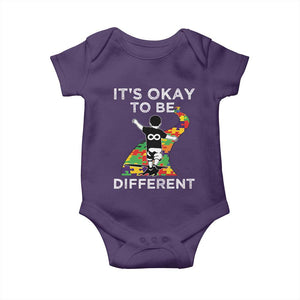 Autism Acceptance Baby Onesie It's Okay To Be Different TS14 Purple Print Your Wear
