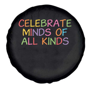Autism Acceptance Spare Tire Cover Celebrate Minds of All Kinds TS14 Print Your Wear