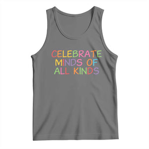 Autism Acceptance Tank Top Celebrate Minds of All Kinds TS14 Black Heather Print Your Wear