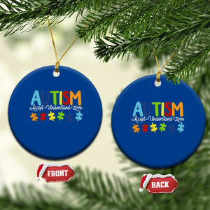 Autism Acceptance Ceramic Ornament Accept Understand Love Special Education Teacher Gift TS14 1pc Blue Print Your Wear