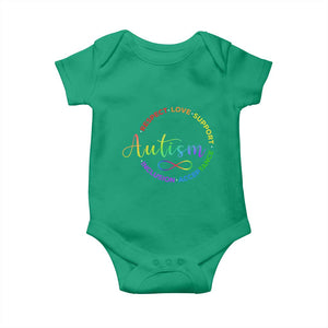 Autism Acceptance Baby Onesie Respect Love Support Autism Awareness Month TS14 Irish Green Print Your Wear