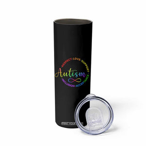 Autism Acceptance Skinny Tumbler Respect Love Support Autism Awareness Month TS14 Print Your Wear