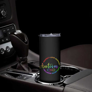 Autism Acceptance Skinny Tumbler Respect Love Support Autism Awareness Month TS14 Print Your Wear