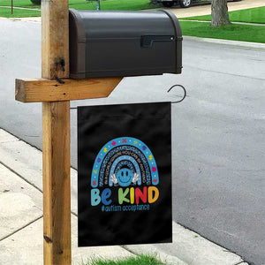 Autism Acceptance Garden Flag Rainbow in April We Wear Blue Ribbon Autism TS14 Print Your Wear