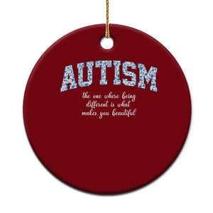 Autism Acceptance Ceramic Ornament Autistic Acceptance Inspirational TS14 1pc Red Print Your Wear