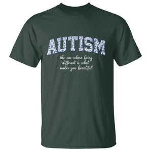 Autism Acceptance T Shirt Autistic Acceptance Inspirational TS14 Dark Forest Green Print Your Wear