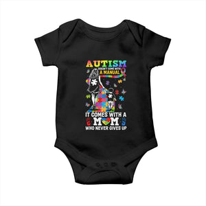 Autism Acceptance Baby Onesie Doesn't Come with a Manual Autism Mom TS14 Black Print Your Wear