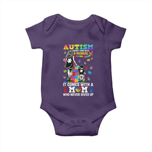 Autism Acceptance Baby Onesie Doesn't Come with a Manual Autism Mom TS14 Purple Print Your Wear