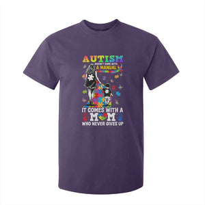 Autism Acceptance T Shirt For Kid Doesn't Come with a Manual Autism Mom TS14 Purple Print Your Wear