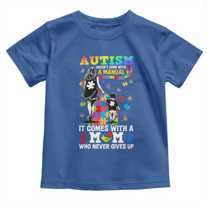 Autism Acceptance Toddler T Shirt Doesn't Come with a Manual Autism Mom TS14 Royal Blue Print Your Wear