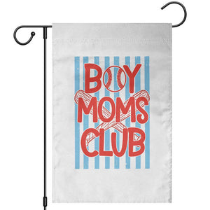 Boy Moms Club Garden Flag Funny Motherhood Baseball Gift For Mom TS14 White Print Your Wear