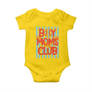 Boy Moms Club Baby Onesie Funny Motherhood Baseball Gift For Mom TS14 Daisy Print Your Wear