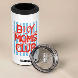 Boy Moms Club 4 in 1 Can Cooler Tumbler Funny Motherhood Baseball Gift For Mom TS14 Print Your Wear