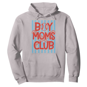 Boy Moms Club Hoodie Funny Motherhood Baseball Gift For Mom TS14 Ice Gray Print Your Wear