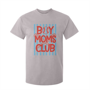 Boy Moms Club T Shirt For Kid Funny Motherhood Baseball Gift For Mom TS14 Ice Gray Print Your Wear