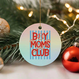 Boy Moms Club Ceramic Ornament Funny Motherhood Baseball Gift For Mom TS14 1pc Pastel Print Your Wear