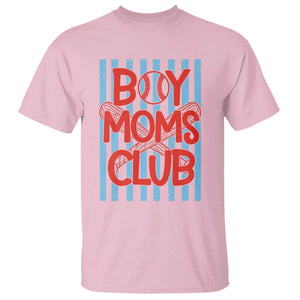 Boy Moms Club T Shirt Funny Motherhood Baseball Gift For Mom TS14 Light Pink Print Your Wear