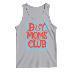 Boy Moms Club Tank Top Funny Motherhood Baseball Gift For Mom TS14 Athletic Heather Print Your Wear