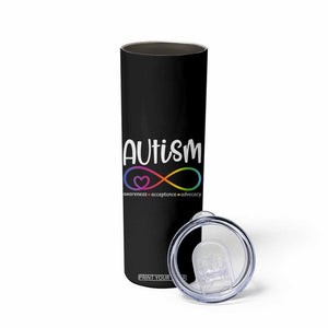 Autism Acceptance Skinny Tumbler Neurodivergent Support Infinity Symbol TS14 Print Your Wear