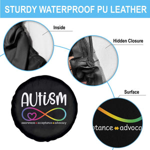 Autism Acceptance Spare Tire Cover Neurodivergent Support Infinity Symbol TS14 Print Your Wear