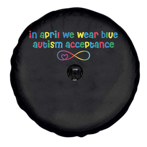 Autism Acceptance Spare Tire Cover Neurodivergent Support Infinity Heart Symbol TS14 Print Your Wear