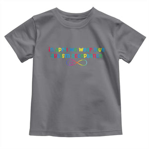 Autism Acceptance Toddler T Shirt Neurodivergent Support Infinity Heart Symbol TS14 Charcoal Print Your Wear