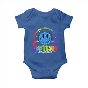 Autism Acceptance Baby Onesie Acceptance Special Education Teacher Kids TS14 Royal Blue Print Your Wear