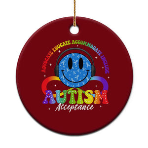 Autism Acceptance Ceramic Ornament Acceptance Special Education Teacher Kids TS14 1pc Red Print Your Wear