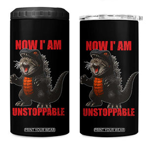Now I Am Unstoppable 4 in 1 Can Cooler Tumbler Funny Cat Japanese Anime Kawaii TS14 One Size: 16 oz Black Print Your Wear