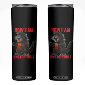 Now I Am Unstoppable Skinny Tumbler Funny Cat Japanese Anime Kawaii TS14 Black Print Your Wear