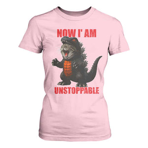 Now I Am Unstoppable T Shirt For Women Funny Cat Japanese Anime Kawaii TS14 Light Pink Print Your Wear