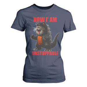 Now I Am Unstoppable T Shirt For Women Funny Cat Japanese Anime Kawaii TS14 Navy Print Your Wear