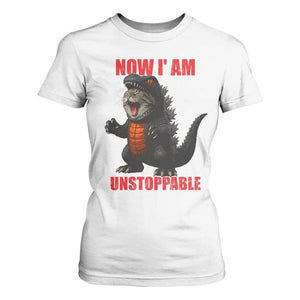 Now I Am Unstoppable T Shirt For Women Funny Cat Japanese Anime Kawaii TS14 White Print Your Wear