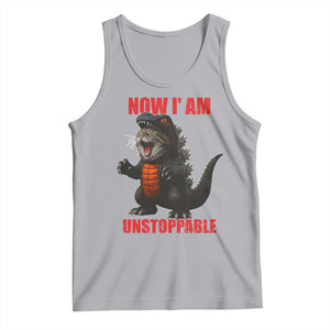 Now I Am Unstoppable Tank Top Funny Cat Japanese Anime Kawaii TS14 Athletic Heather Print Your Wear